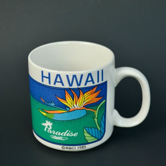 Hawaii RBCI 1985 Paradise Coffee Mug Vintage - Picture 1 of 6